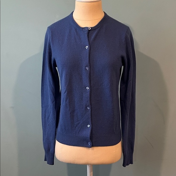 henri bendel Sweaters - Henri Bendel Blue Cashmere Cardigan Sweater size Small Button Front